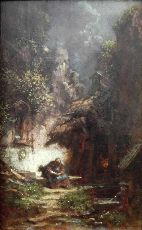 Carl Spitzweg Recluse Reading oil painting image